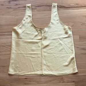 A&F Sleeveless Scoop Neck Tank Top in gorgeous Pale Yellow